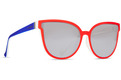 Alternate Product View 1 for Fairchild Sunglasses RED-WHT-NVY/SIL CHRM