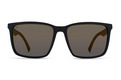 Alternate Product View 2 for Lesmore Polarized Sunglasses BLK SATIN GOLD POLAR