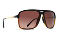 Alternate Product View 1 for Hotwax Sunglasses HRDL BLK-TRT/BRN GRD