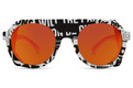Alternate Product View 2 for Psychwig Sunglasses HOUSE RIOT SAT/GRY FIRE C