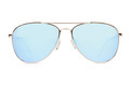 Alternate Product View 2 for Farva Sunglasses GLD GLOSS/BLU CHROME