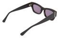 Alternate Product View 3 for Fawn Sunglasses BLACK SATIN/GREY