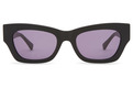 Alternate Product View 2 for Fawn Sunglasses BLACK SATIN/GREY