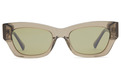 Alternate Product View 2 for Fawn Sunglasses OYSTER/LIGHT GREEN