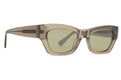 Fawn Sunglasses OYSTER/LIGHT GREEN Color Swatch Image