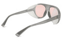 Alternate Product View 3 for Esker Sunglasses GREY TRANS SAT/ROSE BLU F