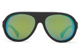 Alternate Product View 2 for Esker Polarized Plus Sunglasses BLK SAT/GRN GLS POLR