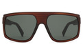 Alternate Product View 2 for Quazzi Sunglasses BROWN SATIN/VINT GRN