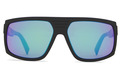 Alternate Product View 2 for Quazzi Polarized Sunglasses BLK SAT/GRN GLS POLR