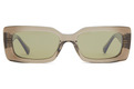 Alternate Product View 2 for Radio Sunglasses OYSTER/LIGHT GREEN