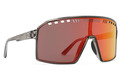 Alternate Product View 1 for Super Rad Sunglasses GREY TRANS SATIN/BLK-FIRE