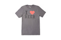 Alternate Product View 1 for I Heart Beer T-Shirt CHARCOAL