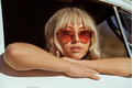 Alternate Product View 6 for Stax Sunglasses FLAMINGO/ROSE AMBER