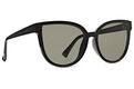 VonZipper Fairchild sunglasses in Black Gloss / Vintage Grey 3/4 view Black Gloss / Vintage Grey Color Swatch Image