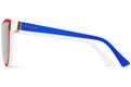 Alternate Product View 3 for Fairchild Sunglasses RED-WHT-NVY/SIL CHRM