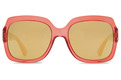 Alternate Product View 2 for Dolls Sunglasses RED TRANS SATIN/GOLD CHRO