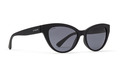 Ya Ya! Sunglasses Black Satin / Wildlife Vintage Grey Polarized Lens Color Swatch Image