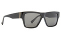 Haussmann Sunglasses Black Gloss / Vintage Grey Lens Color Swatch Image
