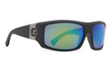 Clutch Sunglasses BLK SAT/GRN GLS POLR Color Swatch Image