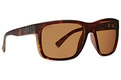 VonZipper Maxis Polarized sunglasses in Tortoise Satin / WildLife Bronze Polarized 3/4 view Tortoise Satin / WildLife Bronze Polarized Color Swatch Image
