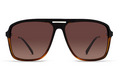 Alternate Product View 2 for Hotwax Sunglasses HRDL BLK-TRT/BRN GRD