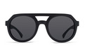 Alternate Product View 2 for Psychwig Sunglasses BLACK SATIN/GREY