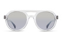 Alternate Product View 2 for Psychwig Sunglasses CRY QTZ/SLV CHR GRD