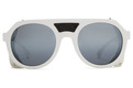 Alternate Product View 2 for Psychwig Sunglasses WHT SAT/SIL CHR GRAD