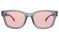 Alternate Product View 2 for Approach Sunglasses GREY TRANS SAT/ROSE BLU F