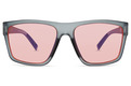 Alternate Product View 2 for Dipstick Sunglasses GREY TRANS SAT/ROSE BLU F