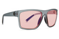 Dipstick Sunglasses Grey Trans Satin / Rose Blue Flash Lens Color Swatch Image