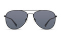 Alternate Product View 2 for Farva Sunglasses BLACK SATIN/GREY