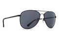 Alternate Product View 1 for Farva Sunglasses BLACK SATIN/GREY