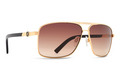 Alternate Product View 1 for Metal Stache Sunglasses GOLD / GRADIENT