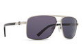 Alternate Product View 1 for Metal Stache Sunglasses SIVLER/GREY